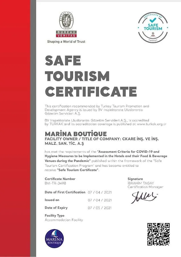 Marina Boutique Hotel Фетхие